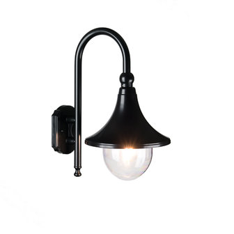 LED Buiten wandlamp zwart 230v