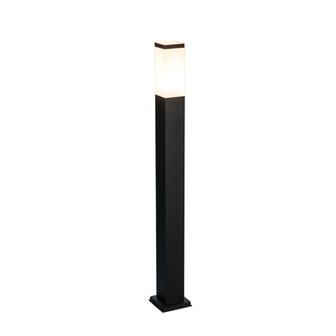 Tuinlamp staand vierkant zwart 230v 