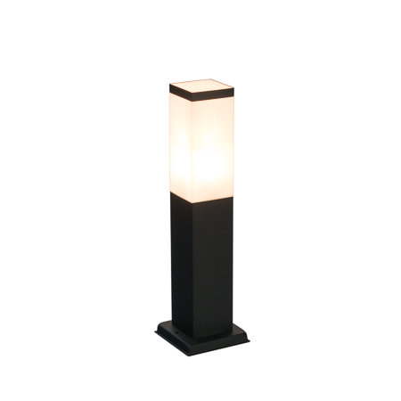 LED Tuinlamp staand vierkant zwart 230v